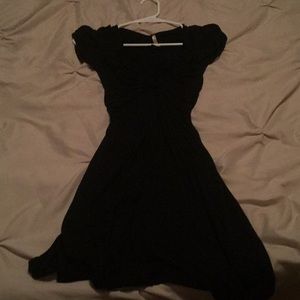 Low cut, flowing dress